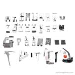 Kit de Pies Prensatelas, Juego de 32 Pies para Caminar de Costura, Pies Prensatelas para Máquina de Coser para Hermano, Cantante y Otras Máquinas Domésticas