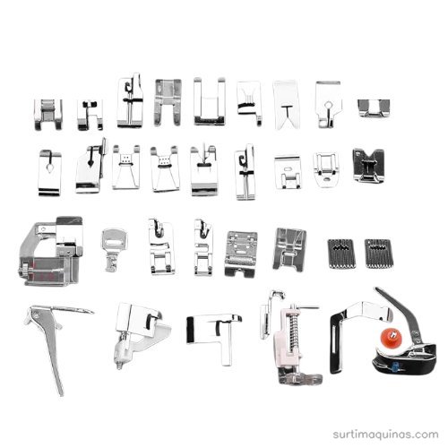 Kit de Pies Prensatelas, Juego de 32 Pies para Caminar de Costura, Pies Prensatelas para Máquina de Coser para Hermano, Cantante y Otras Máquinas Domésticas Kit de Pies Prensatelas, Juego de 32 Pies para Caminar de Costura, Pies Prensatelas para Máquina de Coser para Hermano, Cantante y Otras Máquinas Domésticas